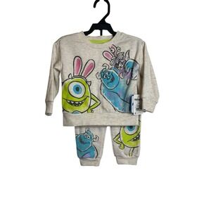 disney pixar monsters baby‎ girls outfit size 12 months sweatshirt & sweat pants